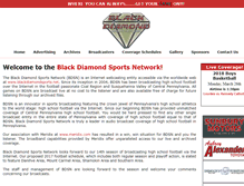 Tablet Screenshot of blackdiamondsports.net